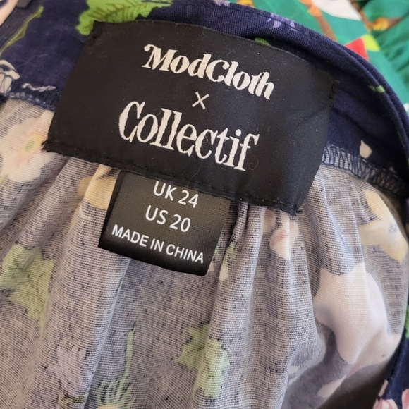 Collectif Modcloth bunny print skirt - Picture 3 of 3